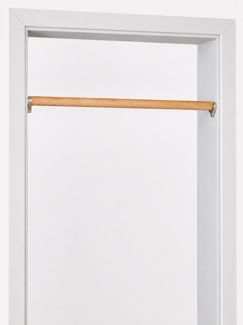 Barre de Traction Multi-Activités pour Cadre de Porte – Bois & Inox