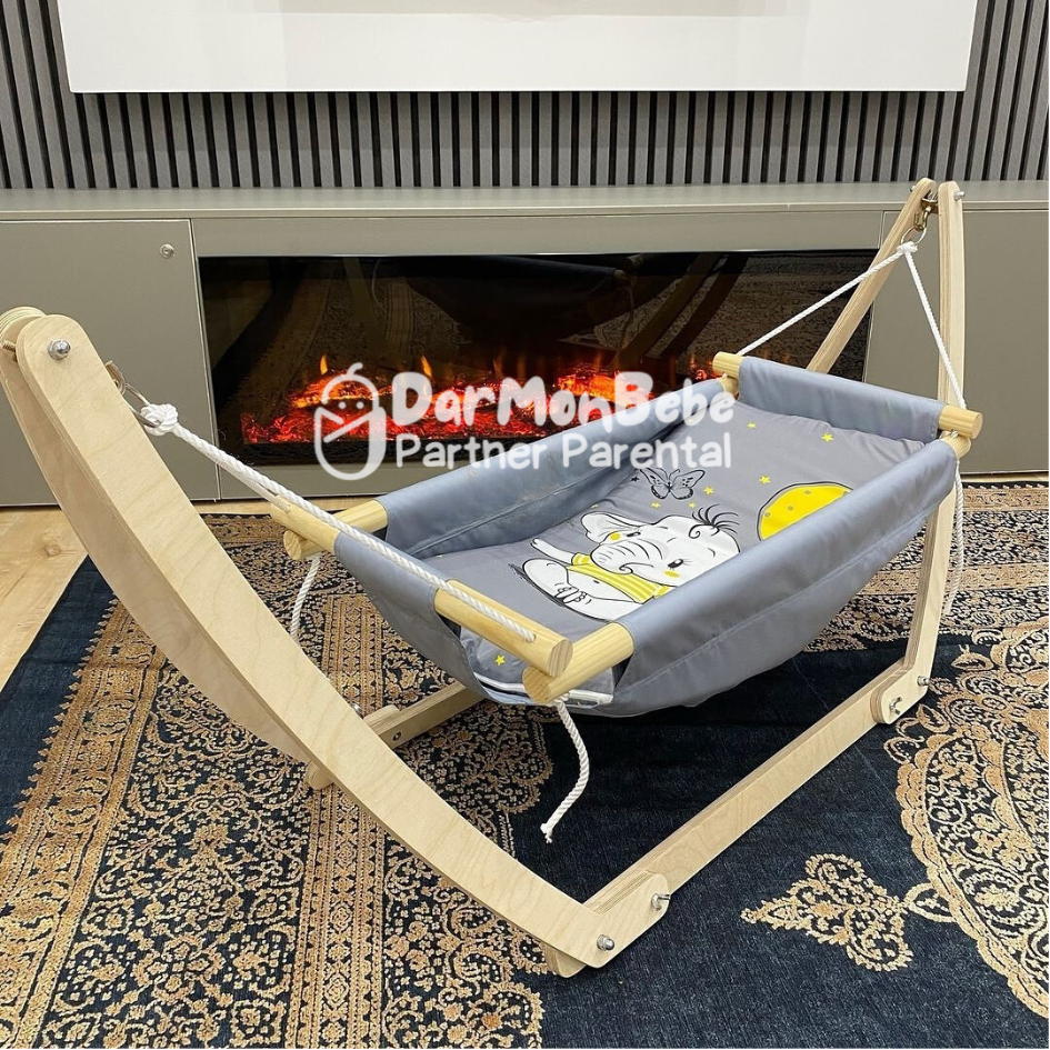 Berceau Hamac en Bois - Darmonbebe