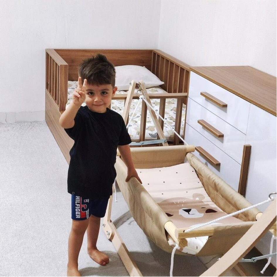 Berceau Hamac en Bois - Darmonbebe