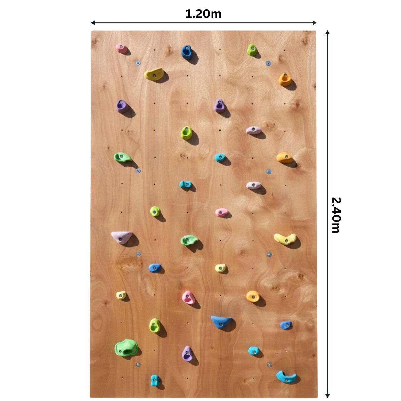 Dimensions mur d'escalade Darmonbebe 