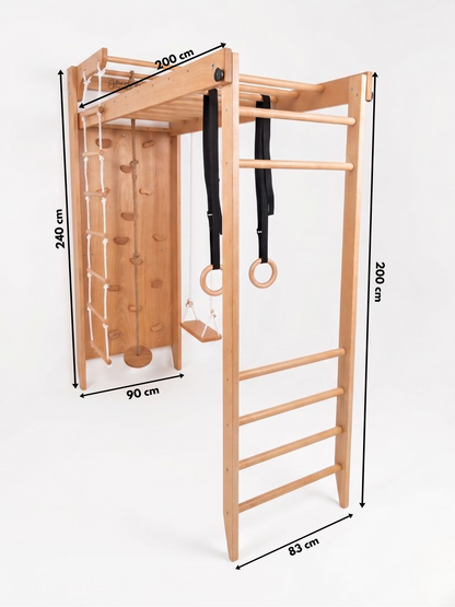 Échelle Suédoise Pliable avec Toboggans
