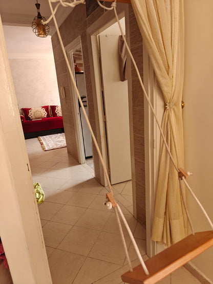 Barre de Traction Multi-Activités pour Cadre de Porte – Bois & Inox