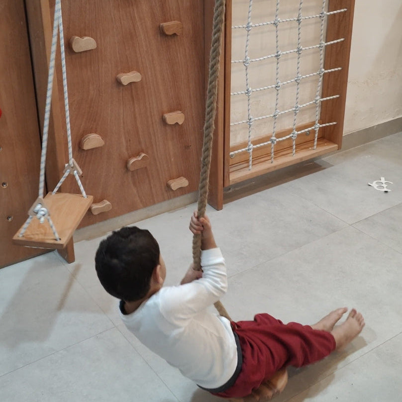 Corde d'Escalade avec Cercle en Bois – Dès 2 Ans