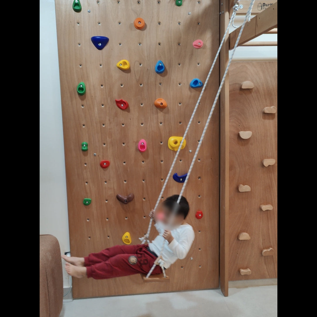 Balançoire Enfant en Bois de Hêtre – Dès 2 Ans | Darmonbebe
