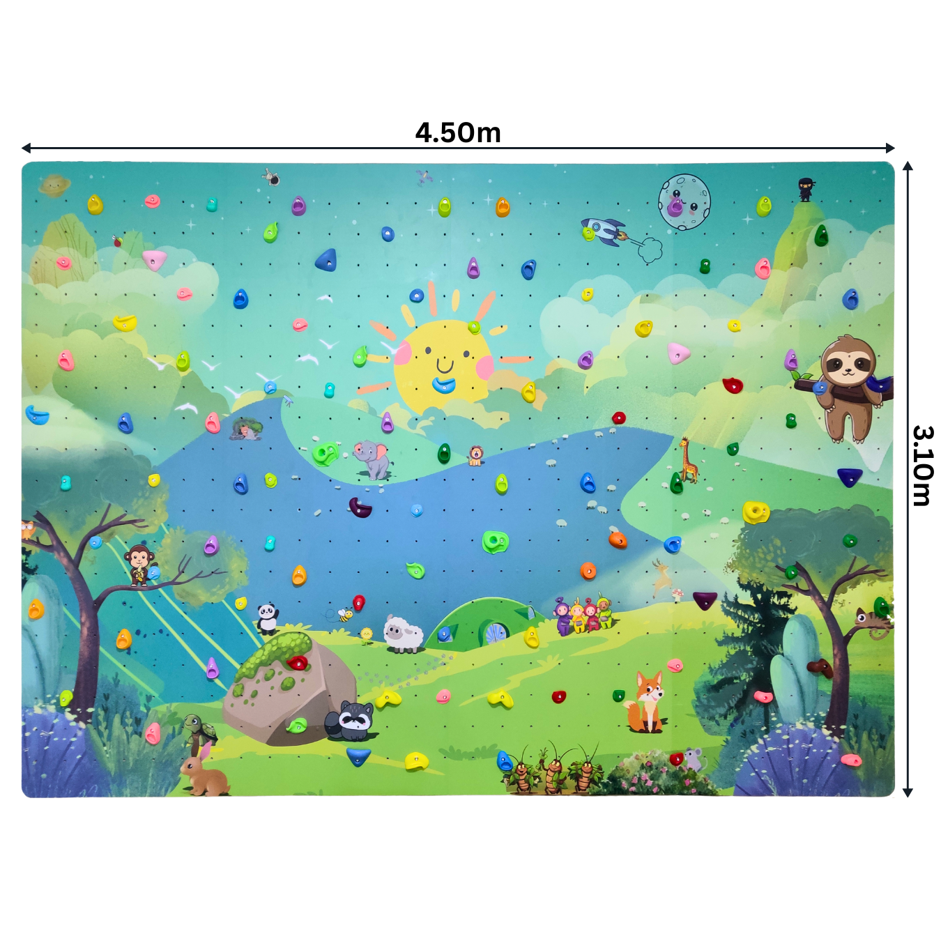 Mur d'escalade personnalisé design Darmonbebe