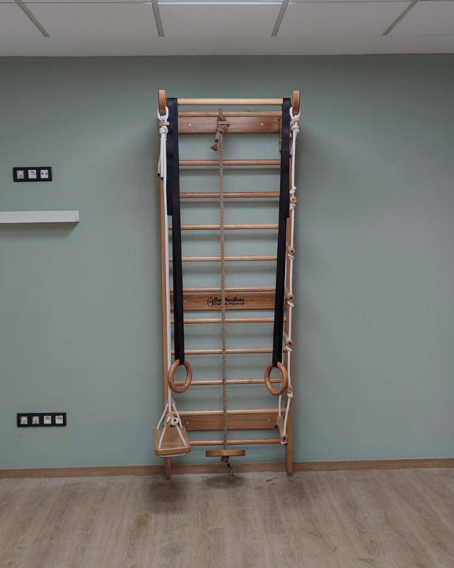 Échelle Suédoise en Bois Hêtre avec 4 Accessoires