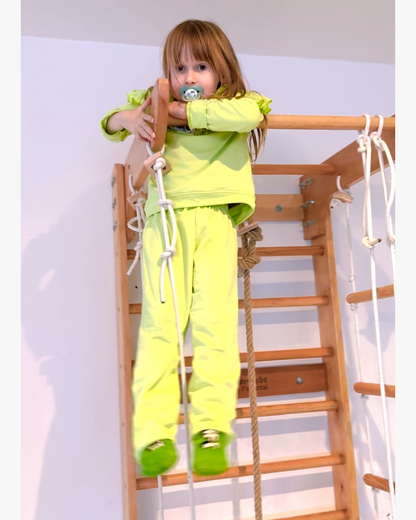 Échelle Suédoise en Bois Hêtre avec 4 Accessoires